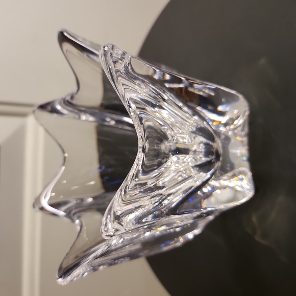 Orrefors Heavy Clear Crystal Tulip Bowl Vase Sweden C. 1959 - Picture 2 of 9